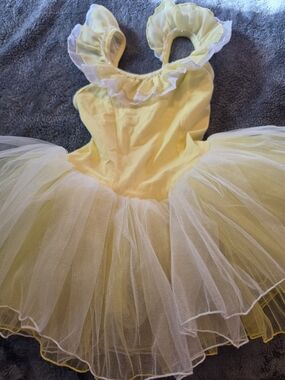 Yellow Tulle Princess Kids Costume Dress